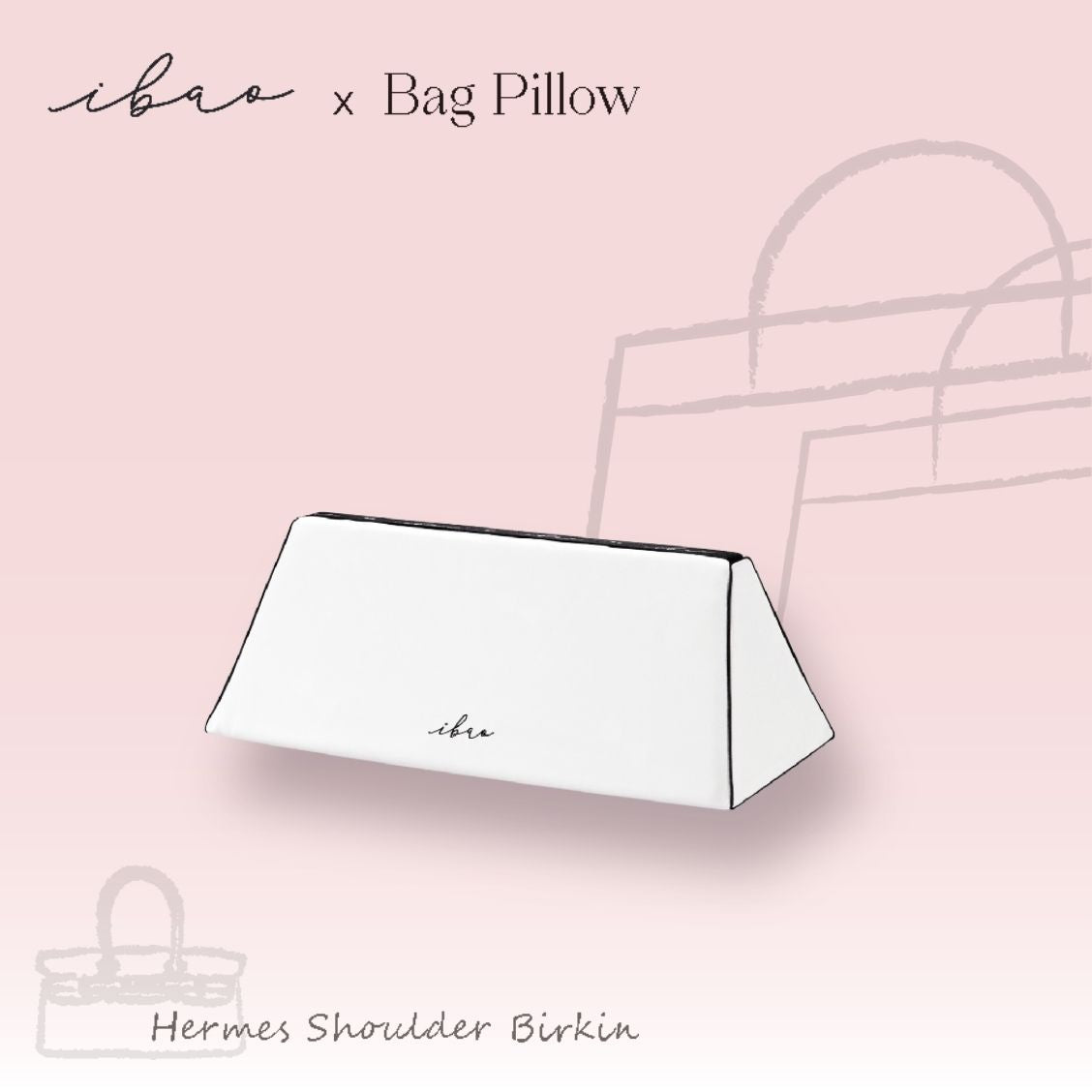 ibao バッグピロー｜エルメス ショルダーバーキン 専用