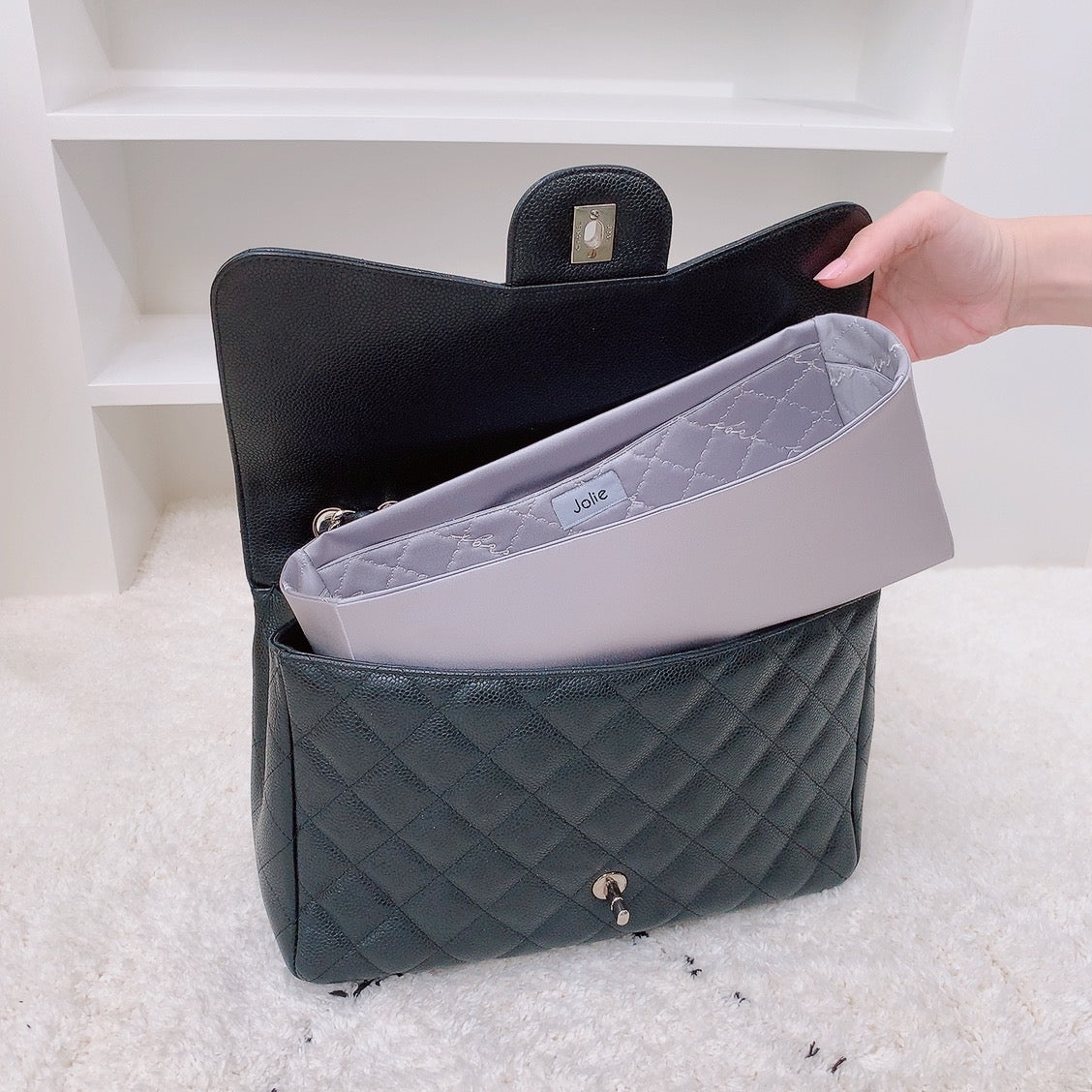 Jolie in Bag インナーバッグ｜シャネル クラシックフラップ ジャンボ 30 専用