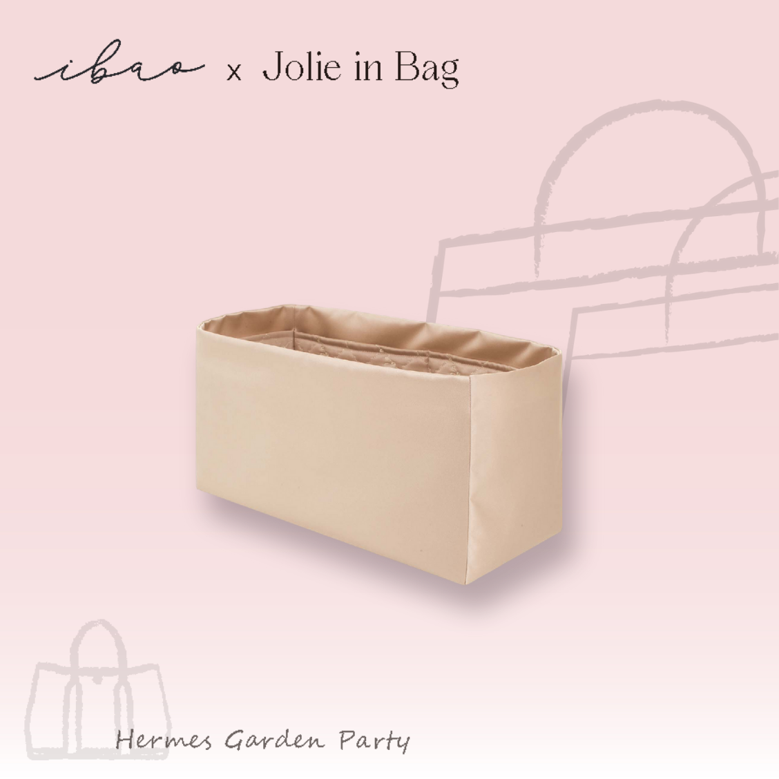 Jolie in Bag Inner Bag | Exclusively for Hermès Garden Party 30