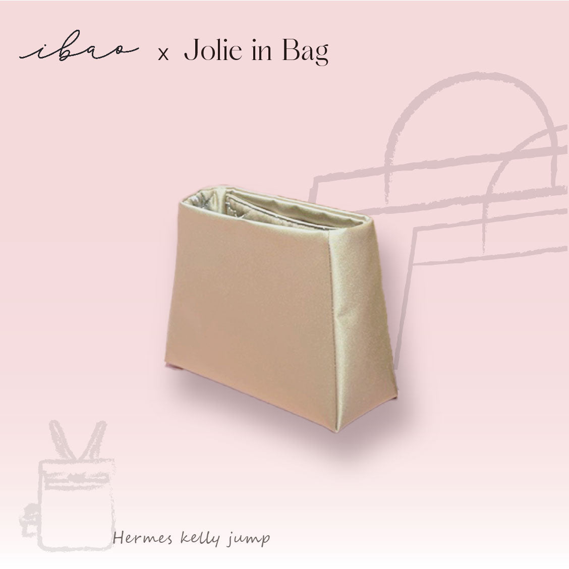 Jolie in Bag インナーバッグ｜エルメス ケリージャンプ 専用