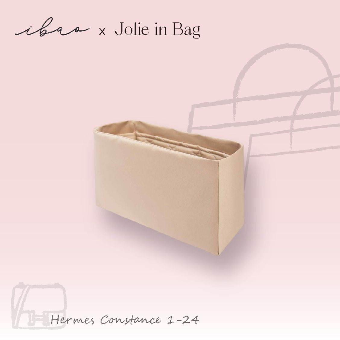 Jolie in Bag インナーバッグ｜エルメス コンスタンス 1-24 専用