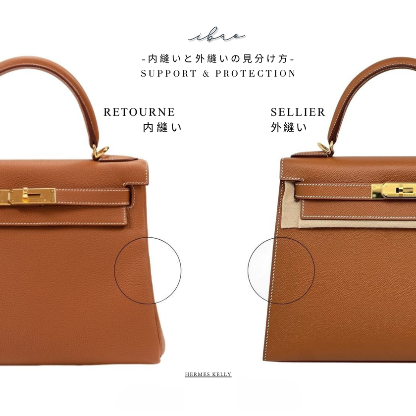 Jolie in Bag インナーバッグ｜エルメス ケリー 25 内縫い 専用